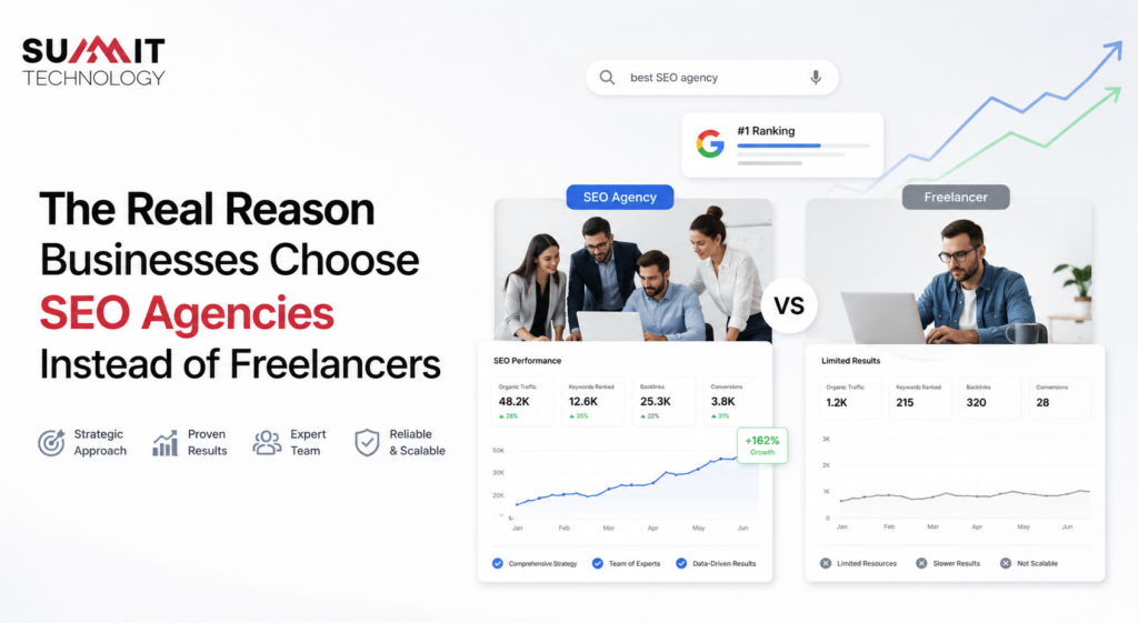 The Real Reason Businesses Choose SEO Agencies Instead of Freelancers